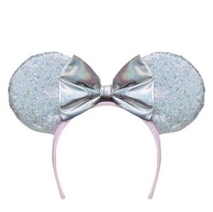 NEW Disney Minnie Mouse Ears Headband,  Platinum, NWOT
